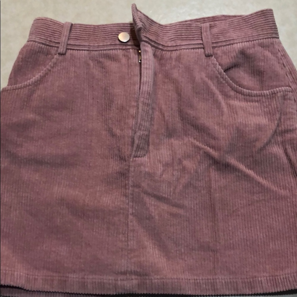 Mauve colored corduroy skirt!